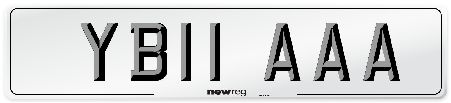 YB11 AAA Number Plate from New Reg